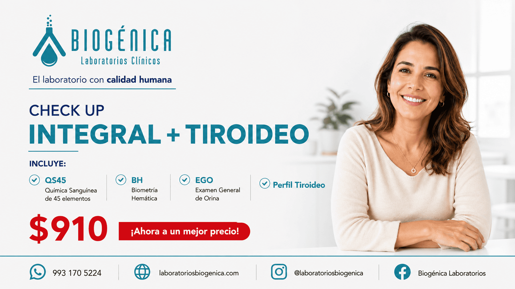 Persona paquete integral + tiroideo