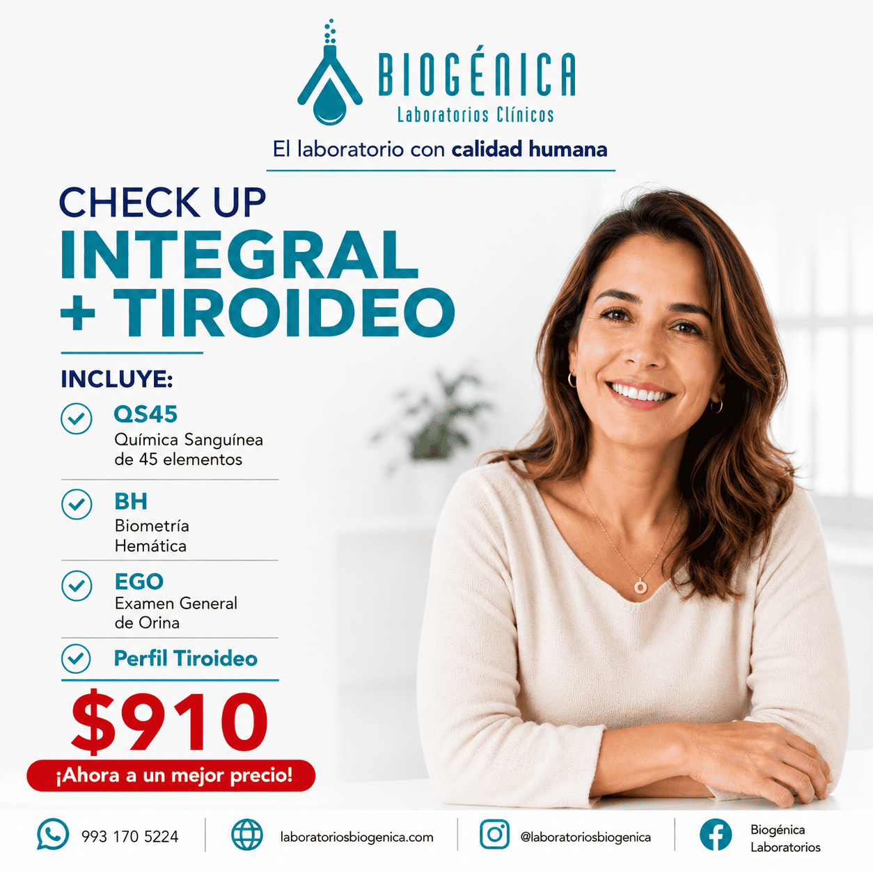 Persona paquete integral + tiroideo